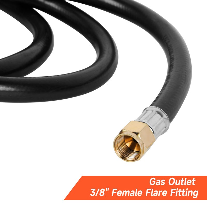 GASPRO 10 FT Two Stage Propane Regulator hose with P.O.L. and 3/8 Inch Female Flare for RV, Grill, Gas Stove, Range - Image 4